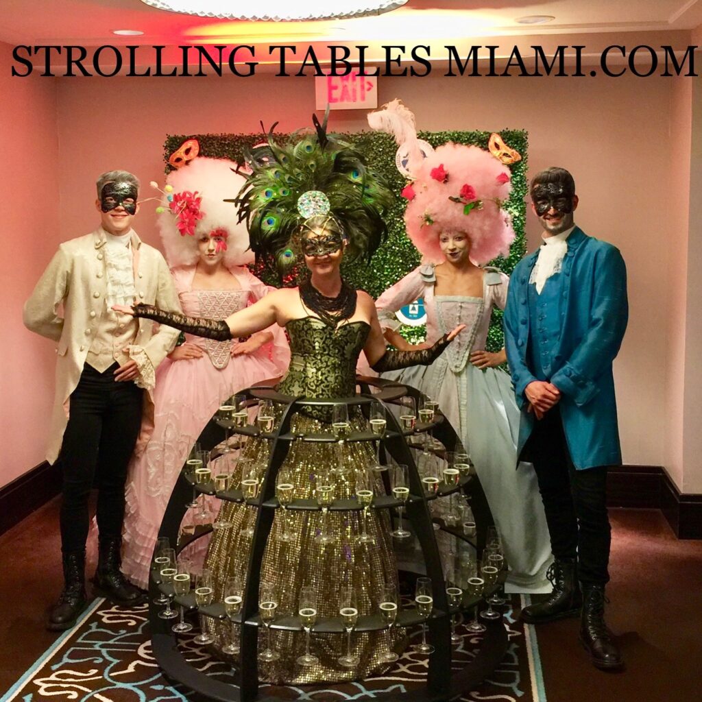 champagne skirt entertainer